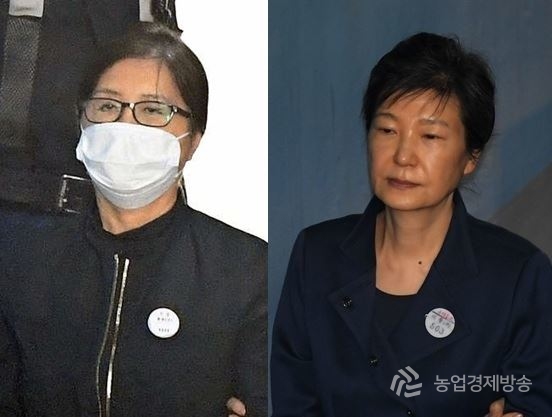 ’비선실세’ 최순실(왼쪽)씨와 박근혜 전 대통령